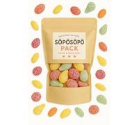 SÖPÖSÖPÖ Scandinavian Treat Pack - Tutti Frutti Sour Gummies - 150g Nordic Candy Bag - Fruity & Tangy - Vegan & Palm Oil Free - Natural Flavors soposopo pack
