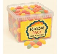 SÖPÖSÖPÖ Scandinavian Treat Pack - Tutti Frutti Sour Gummies - 2kg Nordic Candy Bag - Fruity & Tangy - Vegan & Palm Oil Free - Natural Flavors soposopo pack