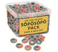 SÖPÖSÖPÖ Scandinavian Treat Pack - Tyrkisk Peber Hot Rings - 1.7kg Nordic Candy Bag - Sour, Salty & Spicy Licorice Mix - Vegan, Palm Oil Free, Nordic Heat soposopo pack