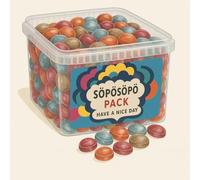SÖPÖSÖPÖ Scandinavian Treat Pack - Tyrkisk Peber Hot & Sour - 2.2kg Nordic Candy Bag - Fruity Shell with Salty Licorice Core - Vegan - Bold Nordic Mix soposopo pack