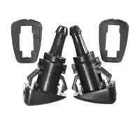 SOESFOUFU 1 Pair Auto Windshield Washer Nozzles Replacement for Cracked Or Broken Nozzle with Gaskets Abs Material Black Simple Operation Car Accessories for Windshield Cleaning