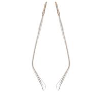 SOESFOUFU 1 Pair Glasses Arm Replacement - 1mm Alloy Eyeglasses Replacement Temple - Metal Arm Pieces Full Covered for Glasses - Spectacle Frame Accessories Golden