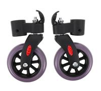 SOESFOUFU 1 Pair Walker Wheels Replacement: Solid Wheelchair Front Wheels, Anti-Slip Swivel Caster Feet for Wheelchairs, Rollators, Walkers