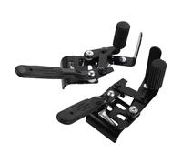 SOESFOUFU 1 Pair Wheelchair Brake Replacement Parts with Dual Brake System Metal Material for Manual Wheelchair Use in Homes and Hospitals