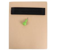 SOESFOUFU 1 Set Braille Writing Board, 4-Line 28-Cell Braille Board with Stylus Paper, Plastic Student Learning Aid for Blind Education