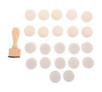 SOESFOUFU 1 Set Mini Round Ink Blending Tool with 12 Flat & 10 Domed Replacement Sponges - Distress Ink Pads for DIY Art Supplies, Scrapbooking, Painting, Drawing, Embossing Stenciling