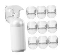 SOESFOUFU 10 Pcs Adhesive Spray Bottle Holders Wall Mounted Hooks for Easy Access No Drilling Required Versatile Organizer for Cleaning Supplies Hair Products More