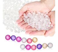 SOESFOUFU 1000pcs UV Color Changing Beads Round Plastic UV Reactive Spacers for Jewelry Making Crafts DIY Activity Random Mixed Colors Random Color