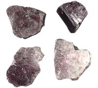 SOESFOUFU 100g Natural Purple Mica Ore Specimens Set with Rough Crystals for Research and Archaeology, High Temperature Resistant and Insulating Mineral Samples for Science Education