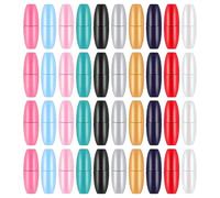 SOESFOUFU 100pcs Breakaway Clasp for Lanyards: Plastic Safety Barrel Connectors - Bead Barrel Clasps for Necklaces Bracelets Jewelry Making DIY Craft Projects, Mixed Color