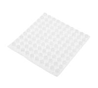 SOESFOUFU 100Pcs Bump Dots for Visually Impaired - Silicone Braille Tactile Dots Self Adhesive - Low Vision Assistive Markers for Remote Controls Appliances Keyboards, Transparent