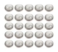 SOESFOUFU 100pcs Mini Decorative Doll Garment Buttons Silver 5mm Pearl Fasteners Metal Resin DIY Accessories for Doll Shirts Blouses with Wear Resistance