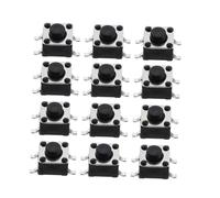 SOESFOUFU 100pcs Momentary Tactile Button Switches High Push Button for Electronic Devices and Household Appliances