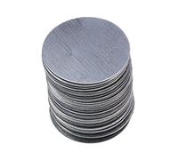 SOESFOUFU 100pcs round Double-sided Sheet Iron Eyeshadow Pads Makeup Tool for Women Cosmetic Box Decoration Practical Metal Adhesive Sheets for Home Use
