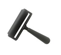 SOESFOUFU 10cm Rubber Roller Printmaking Roller for Crafting Handle Black Plastic Tool Even Coloring and Ink Spreading for Scrapbook and Printmaking