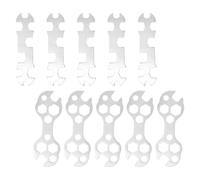 SOESFOUFU 10pcs Bike Multi Tool Set with Steel Open End and Flower Plate Spanners, Lightweight Multi Function Bicycle Wrench for Travel and Bicycle Repair, Maintains Torque on Bolts and Bike