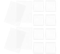 SOESFOUFU 10Pcs Clear Acrylic Card Protector Sleeves Durable Hard Case for Game Cards and Business Cards Display and Storage