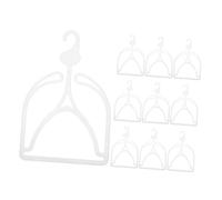 SOESFOUFU 10Pcs Clear Plastic Hat Rack Hangers Multifunctional Hat Organizer for Baseball Caps Beanies Scarves Belts Towels Handbags Clothes Space-saving Storage Display for Adults