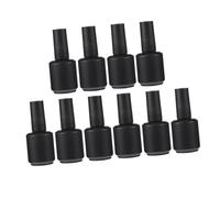 SOESFOUFU 10pcs Empty Nail Polish Bottles Refillable Nail Gel Storage Bottles 15ml Glass Material Easy to Open Stylish Lightweight Compact for Travel Grooming on The Go