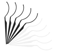 SOESFOUFU 10pcs False Eyelash Displaying Tool with Smooth Surface and View Acrylic Holder for Eyelash Styling and Storage, Modern Sl esign in Assorted Colours