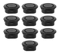 SOESFOUFU 10Pcs Front Bumper Radar Hole Cover Universal Hole Stopper Black Sturdy Waterproof Plastic Cap Suitable for 25Mm-26Mm Sensor Exterior Car Bumper Protection