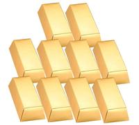 SOESFOUFU 10Pcs Large Gold Paper Gift Boxes for Candy and Chocolate Party Favors Pirate Theme Treat Boxes for Birthday and Christmas Celebrations
