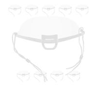 SOESFOUFU 10pcs Mask for Kitchen and Restaurant Use Anti-fog Pe Material Featuring Human Centered Design Catering Mask and Reusable Washable Bbq Spit for Food Service Protection