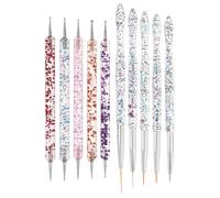 SOESFOUFU 10pcs Nail Art Double Ended Dotting Tool for Nail Design Creative Brushes Professional Accessory for Women