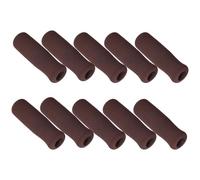 SOESFOUFU 10pcs Non-slip Eva Foam Cane Hand Grips Replacement Pads Brown Walking Stick Handle Cushions for Mobility Aid Crutch Accessories