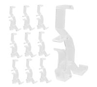 SOESFOUFU 10pcs Plastic Blind Clips for Wood Blinds Curtain Shim Holders for Horizontal Window Valance Easy Install Hidden Channel Pelmet Clips for Secure Fit and Long Term Use