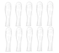 SOESFOUFU 10Pcs Portable Toothbrush Head Covers Durable Plastic Toothbrush Protector Caps for Electric Toothbrush Heads Lightweight for Travel Camping and Home Use