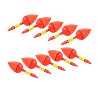 SOESFOUFU 10pcs Slip Fishing Float Fishing Floaters Large Plastic Bubble Bobber 45mm Red Wave Resistant Lightweight for Beach Angling