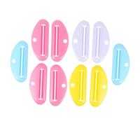 SOESFOUFU 10pcs Toothpaste Squeezer Tool Abs Plastic Manual Dispenser with Reusable Clamps for Home Bathroom Family Use