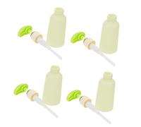 SOESFOUFU 10pcs Travel Airless Pump Bottles Refillable Shampoo Conditioner Containers Reusable Toiletry Dispensers for Body Wash Lotion with Sustainable Multipurpose Design