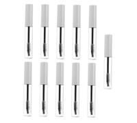 SOESFOUFU 11pcs 10ml Empty Mascara Tubes Refillable Eyelash Cream Bottles White DIY Cosmetic Containers for Eyelash Growth and Castor Oil Application