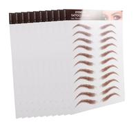 SOESFOUFU 12 Sheets Eyebrow Stickers with Realistic Hair-like Design for and Shaping Fake Eyebrow Stickers for Easy Application and Wear