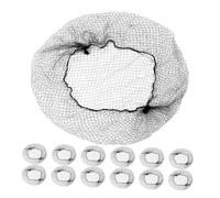 SOESFOUFU 120pcs Invisible Hairnet Nylon Mesh Hair Nets Black
