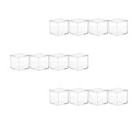SOESFOUFU 12pcs Acrylic Storage Box Candy Snack Storage Container Box Lid for Small Really Useful