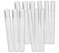 SOESFOUFU 12pcs Empty Nail Oil Pens Refillable with Brush Tip, 3ml and 5ml Capacity, Made of Sturdy Pp Material, Resistant to Deformation and Breakage, Smooth Interior for Easy Cleaning,