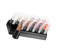 SOESFOUFU 12pcs Eyeshadow Crayons and Highlighter Sticks, 12-color Soft Tone Palette, Pearl Shine Waterproof Eye Brightener Pens for Girls, Eye Makeup Tools for Daily Use and Special Occasions