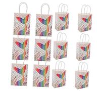 SOESFOUFU 12pcs Mermaid Candy Bags Cute Mermaid Pouches for Parties Weddings Celebrations for Treats Goodies Souvenirs Paper Design Double Handles