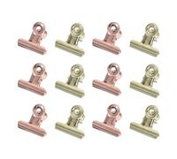 SOESFOUFU 12pcs Sturdy Stainless Steel Nail Art Clips for Fingernail and Nail Tips, Professional Manicure Retaining Clamps, Quick Builder Gel, for Home Use and Salon