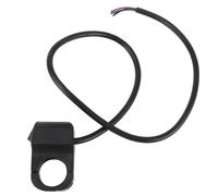 SOESFOUFU 12V 25mm Motorcycle Handlebar Aluminum Alloy Headlight Switch Indicator Light, Universal On Off Button for Motorbike, Tricycle, ATV, Snow Scooter (Black)