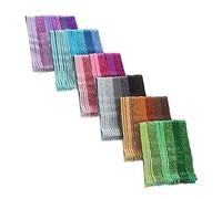 SOESFOUFU 144pcs Metal Bobby Pins Glitter Hair Clips with Wave Design Lightweight Hairpins for Women Stylish Barrettes for Thick Thin Long Short Hair for Everyday and Formal Hairstyles