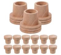 SOESFOUFU 15 Pcs Moxa Fire Extinguisher Wooden Moxa Stick Base with Fire Extinguishing Cap, Easy-use Moxibustion Device for Health Practices and Massage Parlours, for Skill Levels