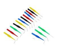 SOESFOUFU 15pcs Copper Multimeter Test Probes 0.7mm Needle Piercing Insulation Accurate Testing Probes for Automotive and Electronic Testing Random Color