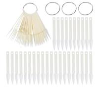 SOESFOUFU 160 Pieces Nail Practice Tips Nail Tips Board 4.72x0.59x0.24inch Displaying Gel Polish Colors and Practicing