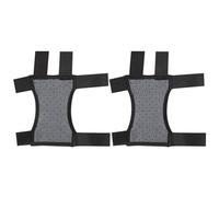 SOESFOUFU 1pair Crutch Handle Pads for Forearm, Sweat Absorbing Cushions with Straps, Replacement Hand Grip Covers for Forearm Crutches, Daily Living Aids 18x17cm/7x7''