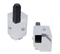 SOESFOUFU 1pc Right Angle Woodworking Tool with Recessed Door Lock Groove Silver Angle Square Punch for Furniture Making and Wood Crafts Ergonomic Design