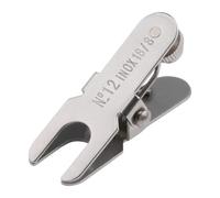 SOESFOUFU 1pc Stainless Steel Laboratory Spherical Joint Clamp with Screw Locking Nut Rust-Resistant Metal Pinch Clip for Secure Glassware Holding Easy Mounting Experimental Table Strong